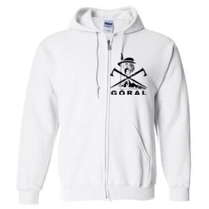 Polish Folk Art Goral Polish Highlander Polski Goral Full Zip Hoodie