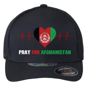 Pray For Afghanistan Flexfit Unipanel Trucker Cap