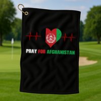 Pray For Afghanistan Golf Towel