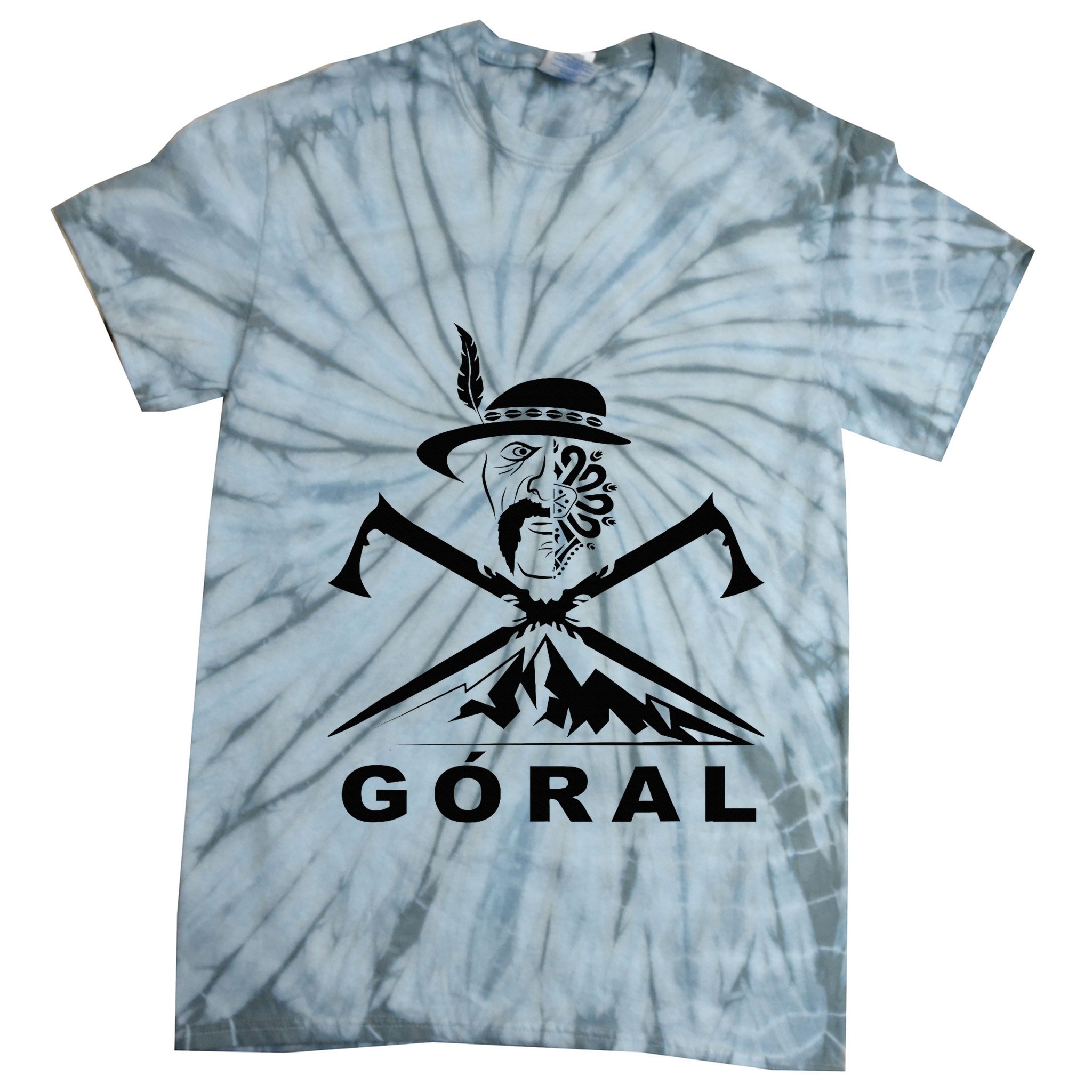 Polish Folk Art Goral Polish Highlander Polski Goral Tie-Dye T-Shirt