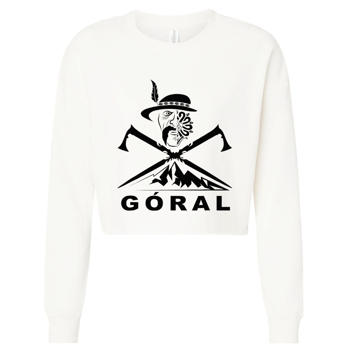 Polish Folk Art Goral Polish Highlander Polski Goral Cropped Pullover Crew
