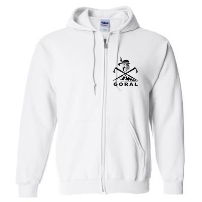 Polish Folk Art Goral Polish Highlander Polski Goral Full Zip Hoodie