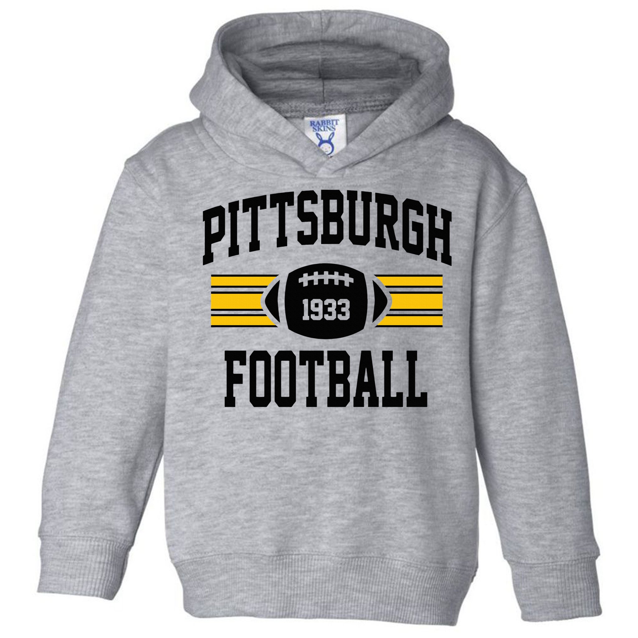 Pittsburgh Football Athletic Vintage Sports Team Fan Toddler Hoodie