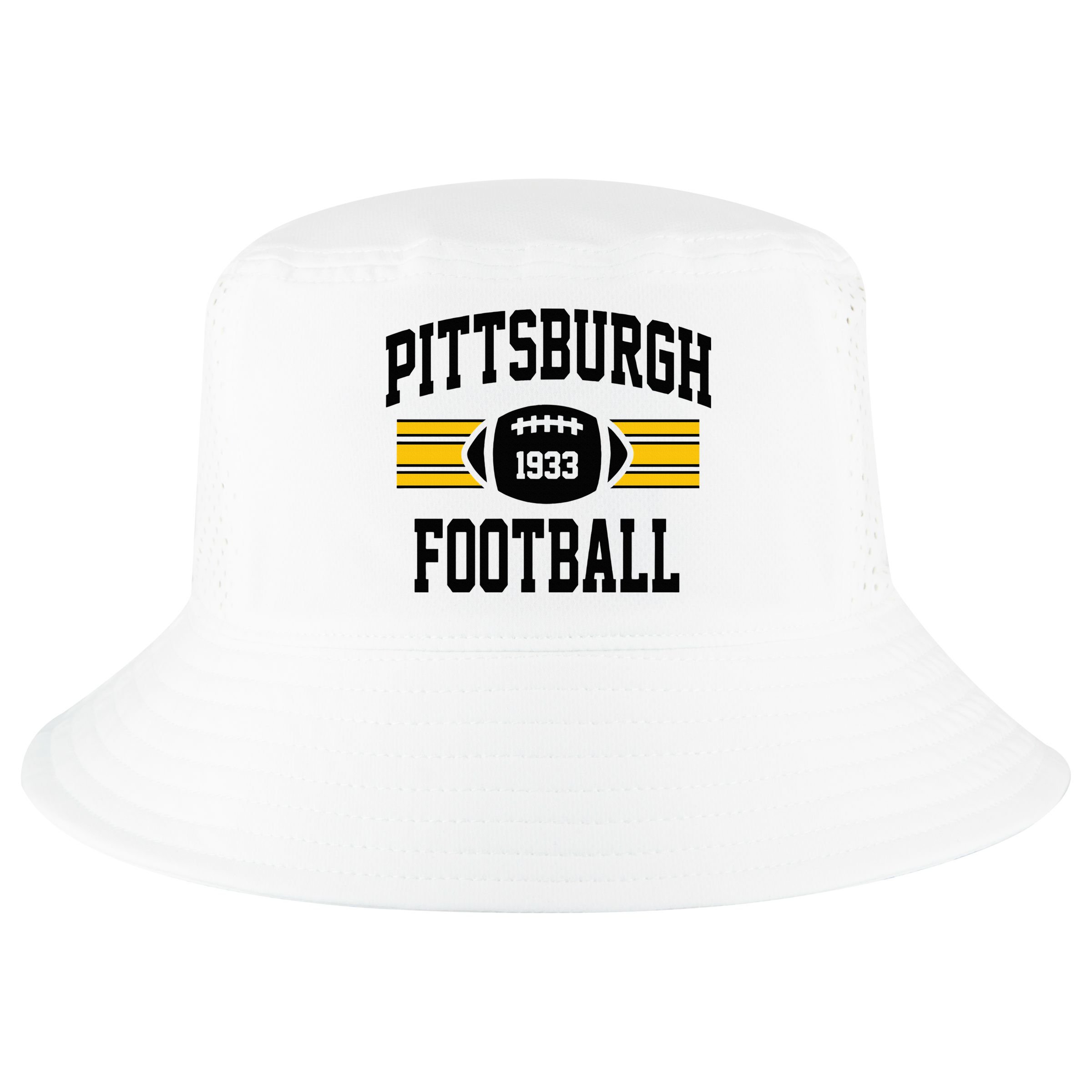 Pittsburgh Football Athletic Vintage Sports Team Fan Cool Comfort Performance Bucket Hat