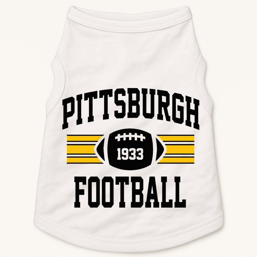 Pittsburgh Football Athletic Vintage Sports Team Fan Doggie Tank