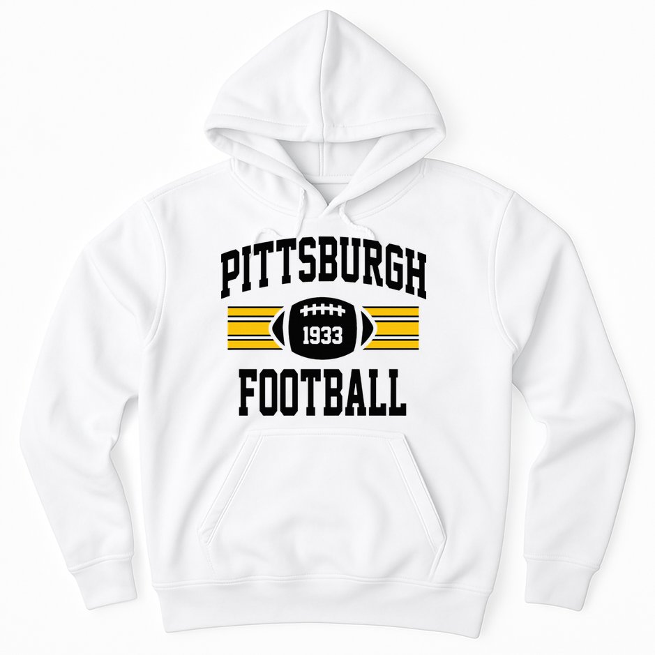 Pittsburgh Football Athletic Vintage Sports Team Fan Hoodie
