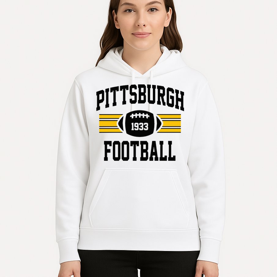 Pittsburgh Football Athletic Vintage Sports Team Fan Hoodie