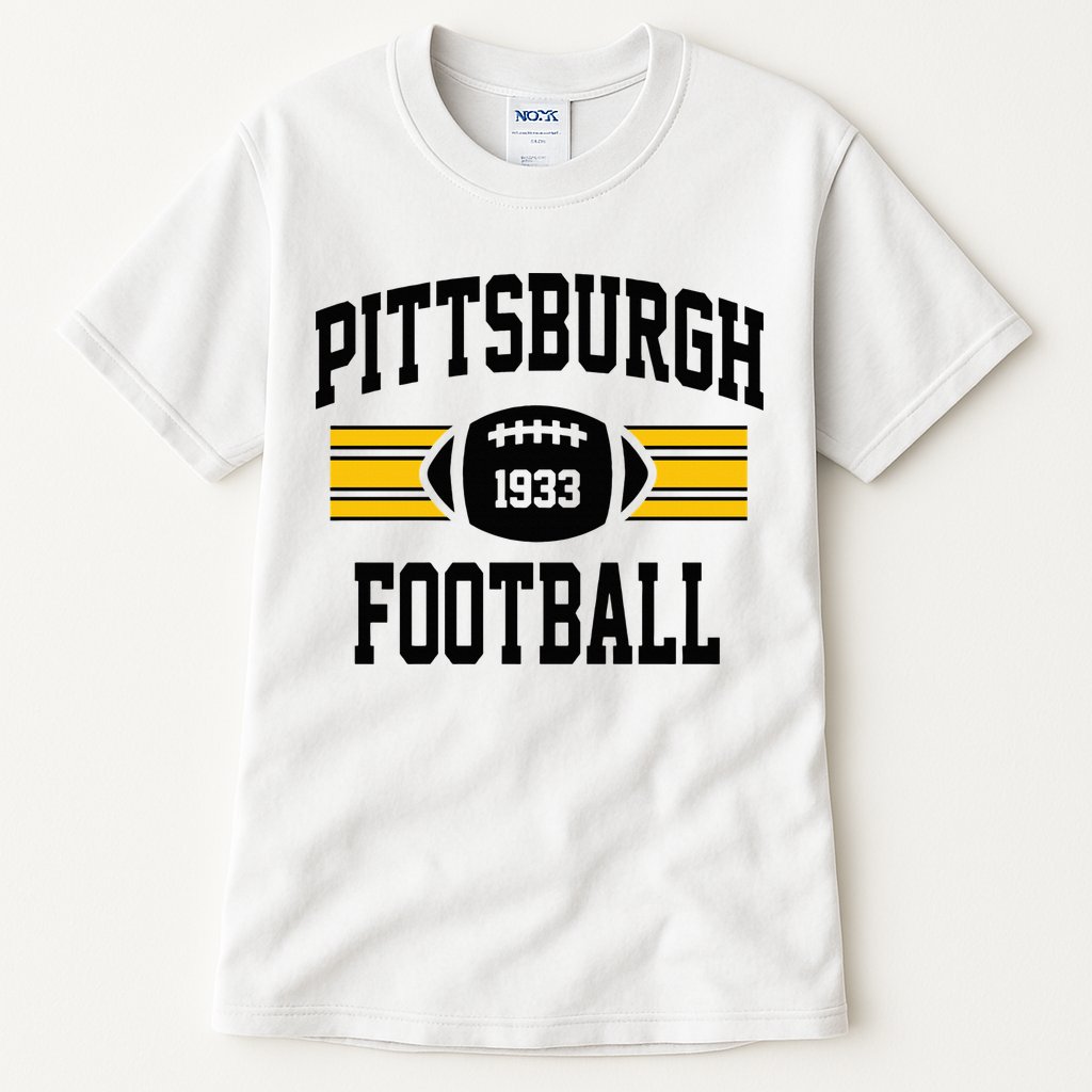 Pittsburgh Football Athletic Vintage Sports Team Fan Tall T-Shirt