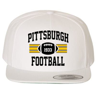 Pittsburgh Football Athletic Vintage Sports Team Fan Wool Snapback Cap