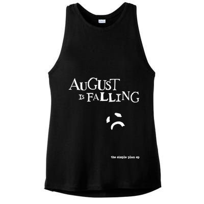 Pat Finnerty August Is Falling The Simple Plan Ep Ladies PosiCharge Tri-Blend Wicking Tank