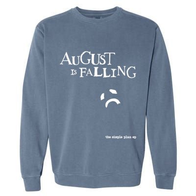 Pat Finnerty August Is Falling The Simple Plan Ep Garment-Dyed Sweatshirt