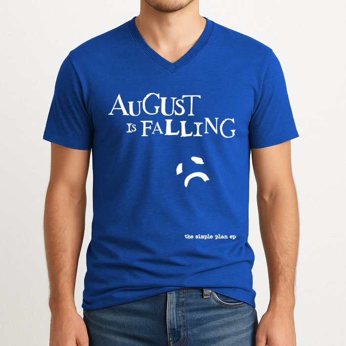 Pat Finnerty August Is Falling The Simple Plan Ep V-Neck T-Shirt