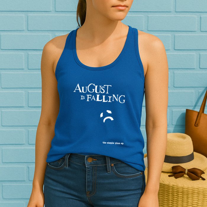 Pat Finnerty August Is Falling The Simple Plan Ep Womens Tank Top