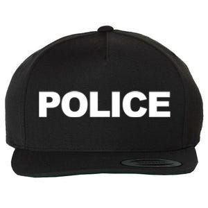 Police Front And Back Print Law Enforcet Police Gift Wool Snapback Cap