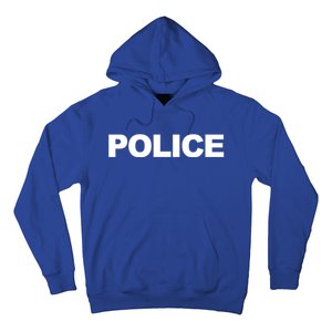 Police Front And Back Print Law Enforcet Police Gift Hoodie