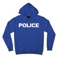 Police Front And Back Print Law Enforcet Police Gift Tall Hoodie