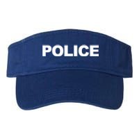 Police Front And Back Print Law Enforcet Police Gift Valucap Bio-Washed Visor