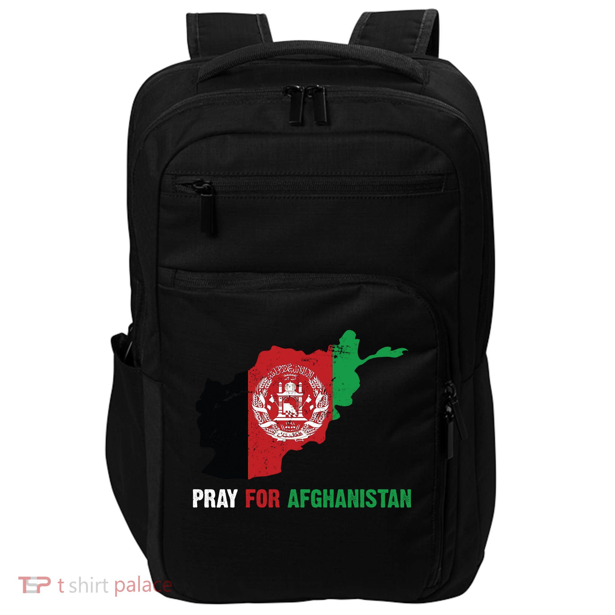 Pray For Afghanistan Flag Map Impact Tech Backpack
