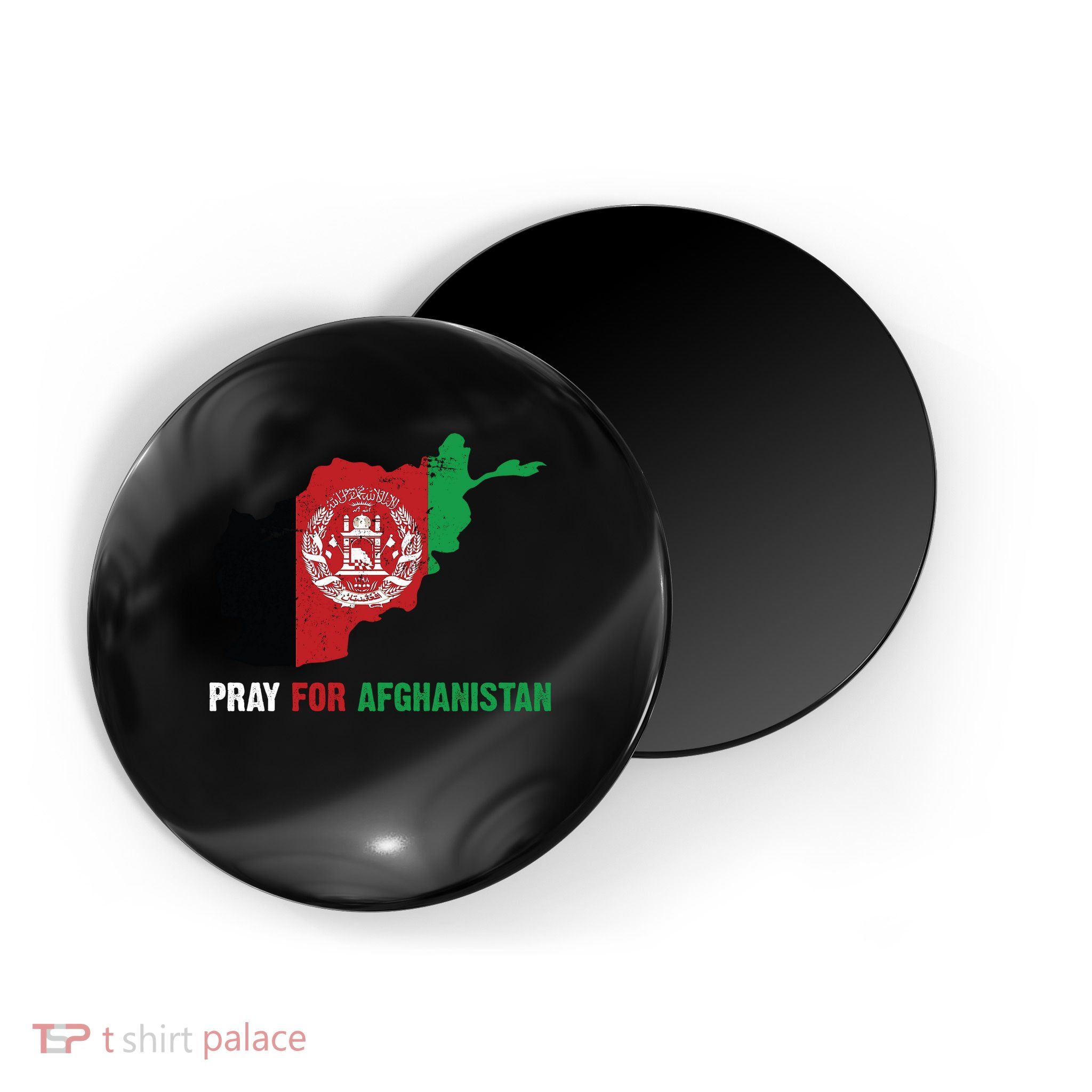 Pray For Afghanistan Flag Map Magnet