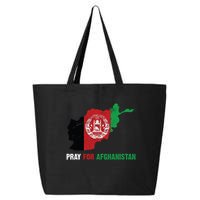 Pray For Afghanistan Flag Map 25L Jumbo Tote