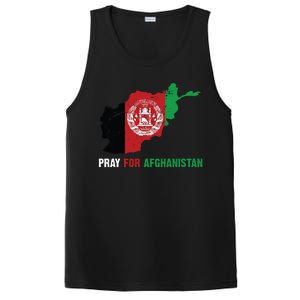 Pray For Afghanistan Flag Map PosiCharge Competitor Tank