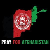 Pray For Afghanistan Flag Map Kids T-Shirt