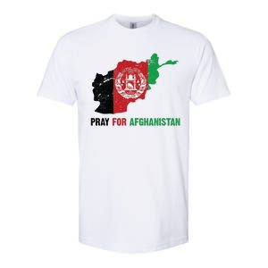 Pray For Afghanistan Flag Map Softstyle CVC T-Shirt