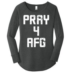 Pray For AFG Afghanistan Women's Perfect Tri Tunic Long Sleeve Shirt