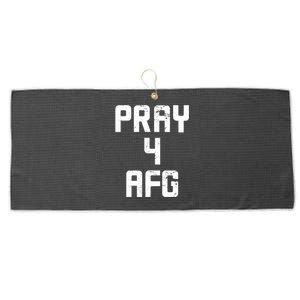 Pray For AFG Afghanistan Large Microfiber Waffle Golf Towel