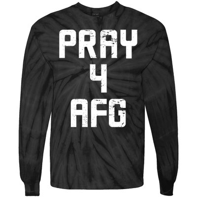 Pray For AFG Afghanistan Tie-Dye Long Sleeve Shirt