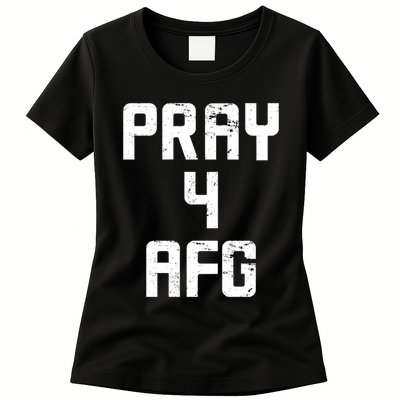 Pray For AFG Afghanistan Womens T-Shirt