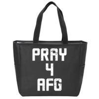Pray For AFG Afghanistan Zip Tote Bag