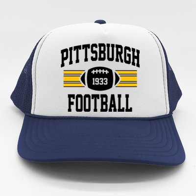 Pittsburgh Football Athletic Vintage Sports Team Fan Gift Trucker Hat