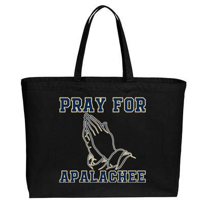 Pray For Apalachee Apalachee High School Strong Cotton Canvas Jumbo Tote