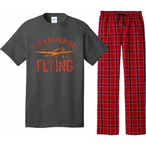 Pilot Flying Aviator Flight Airplane Lovers Aviation Pajama Set