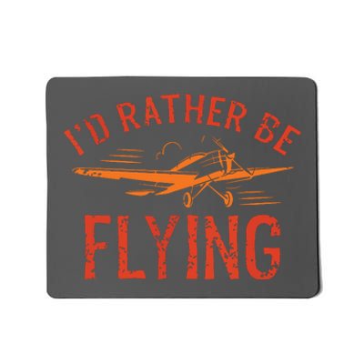 Pilot Flying Aviator Flight Airplane Lovers Aviation Mousepad