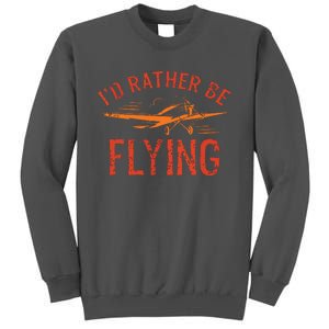 Pilot Flying Aviator Flight Airplane Lovers Aviation Tall Sweatshirt