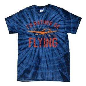 Pilot Flying Aviator Flight Airplane Lovers Aviation Tie-Dye T-Shirt