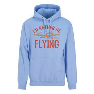 Pilot Flying Aviator Flight Airplane Lovers Aviation Unisex Surf Hoodie