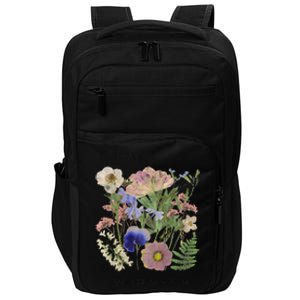 Pressed Flower Art It Is Well With My Soul Love Like Jesus Premium Impact Tech Backpack