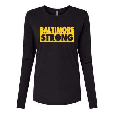 Pray For Baltimore Bridge Baltimore Strong Womens Cotton Relaxed Long Sleeve T-Shirt