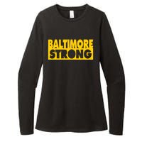 Pray For Baltimore Bridge Baltimore Strong Womens CVC Long Sleeve Shirt