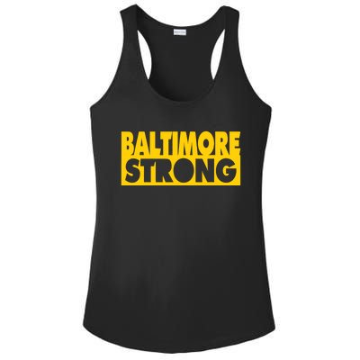 Pray For Baltimore Bridge Baltimore Strong Ladies PosiCharge Competitor Racerback Tank