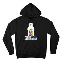 Proud Friend Bear Autism Awareness Love Autistic Hoodie