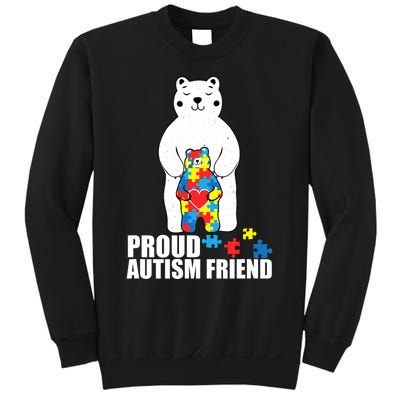 Proud Friend Bear Autism Awareness Love Autistic Sweatshirt