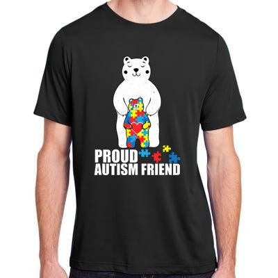 Proud Friend Bear Autism Awareness Love Autistic Adult ChromaSoft Performance T-Shirt