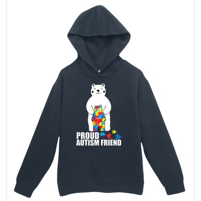 Proud Friend Bear Autism Awareness Love Autistic Urban Pullover Hoodie