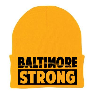 Pray For Baltimore Bridge Baltimore Strong Knit Cap Winter Beanie