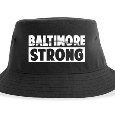 Pray For Baltimore Bridge Baltimore Strong Sustainable Bucket Hat