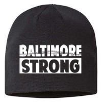 Pray For Baltimore Bridge Baltimore Strong Sustainable Beanie